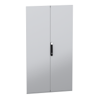 Drzwi pełne podwójne, PanelSeT SFN, Special SM, do obudowy H1800 W1000mm | NSYSFND18102D Schneider Electric