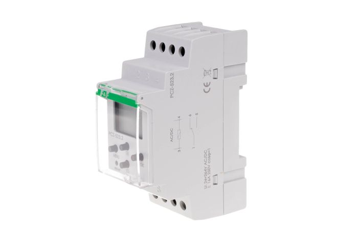 Zegar sterujący programowalny impulsowy (szkolny) PCZ-523 2 linie programowe | PCZ-523 F&F