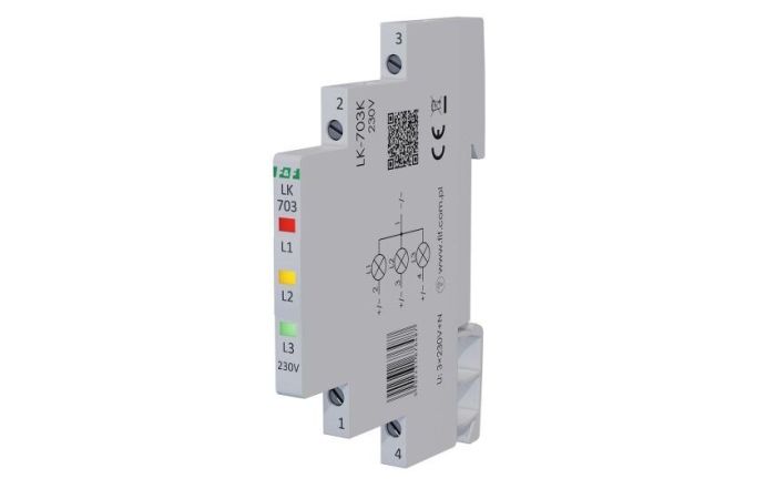 Lampka kontrolna zasilania 1/3S 3xLED | LK-703K F&F