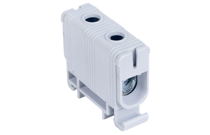 Złączka kompaktowa na szynę, szara 6-50mm2, max. 1000VAC/1500VDC, max.160A(1szt) | FLEAL-50/1 Tracon