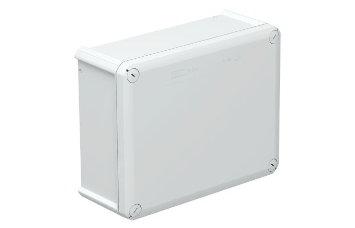 Skrzynka rozgałęźna kablowa bez otworu wprowadzającego 240x190x95, PP/GF, jasnoszary, 7035 T 250 OE | 2007287 Obo Bettermann