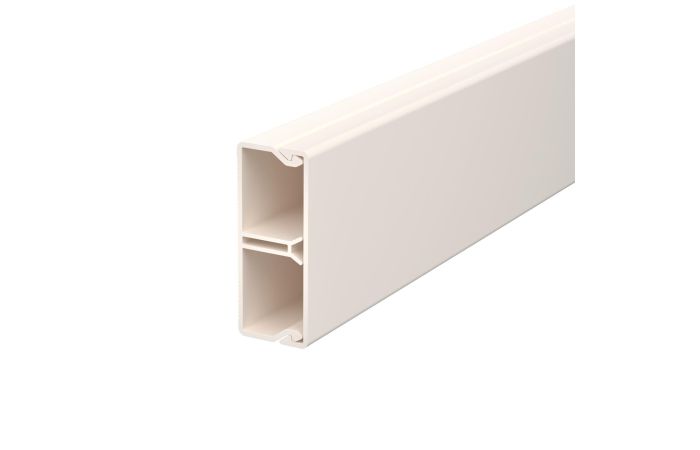 Kanał ścienny i sufitowy z listwą gwoździową/perforacją dna 20x50 PVC, biały, 9001 WDK-N20050CW (2m) | 6168728 Obo Bettermann