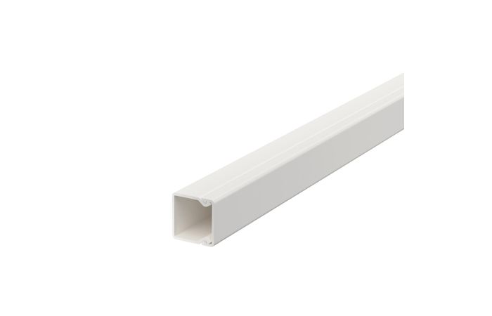 Kanał instalacyjny z perforacją dna 20x20, PVC, czysta biel, 9010 WDK20020RW (2m) | 6191037 Obo Bettermann