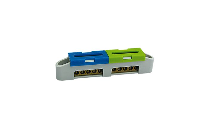 Listwa zaciskowa LZ-4, szara/niebieska/zielona | 47.114 Elektro-Plast Opat&oacute;wek