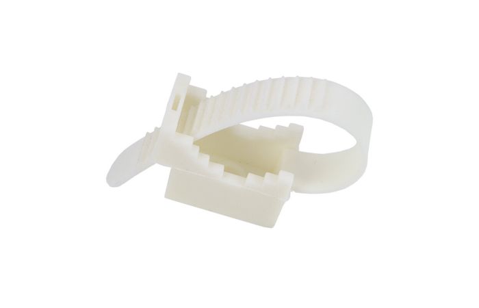 Uchwyt paskowy - UP 22, biały (opak 100szt) | 12.1 Elektro-Plast Opat&oacute;wek