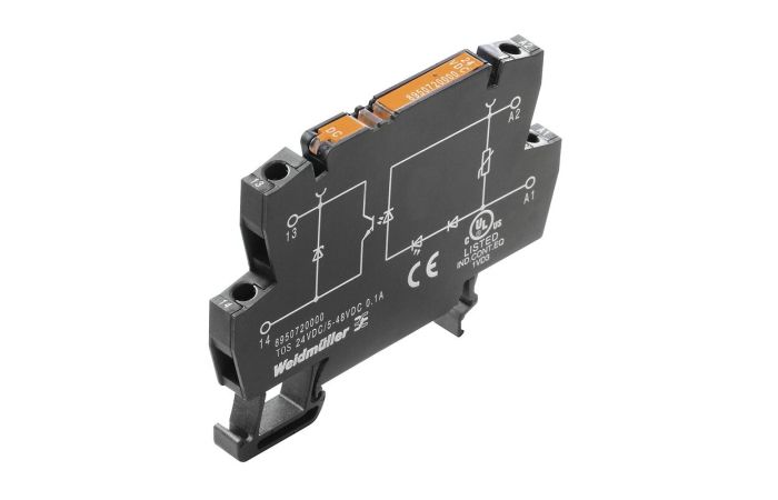 Przekaźnik półprzewodnikowy, TOS 24VDC/48VDC 0,1A TERMOPTO, zaciski śrubowe | 8950720000 Weidmuller