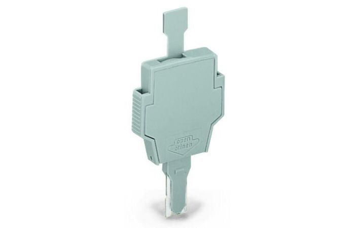 Wtyk bezpiecznikowy z uchwytem, do aparatowych wkładek bezpiecznikowych 5x20mm i 5x25mm, 6mm, szary | 281-511 Wago