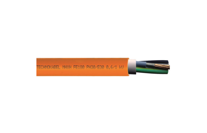 Kabel bezhalogenowy NHXH-J FE180/E90 5x16 0,6/1kV pomarańczowy BĘBEN | 0699 016 33 Technokabel