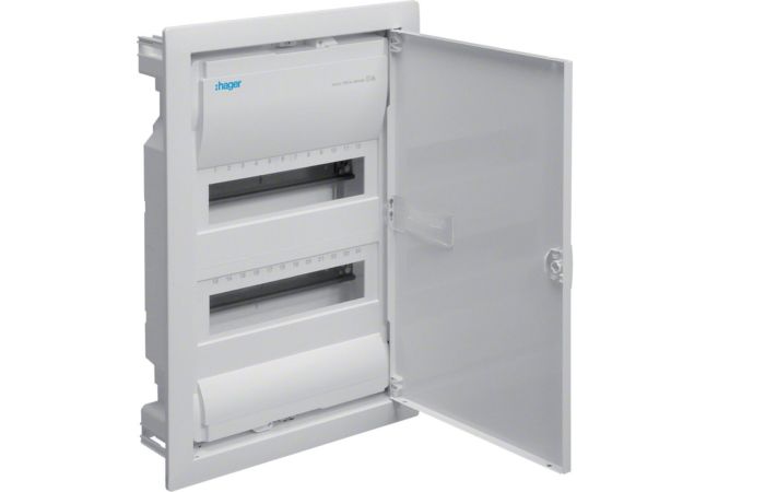 Rozdzielnica modułowa 2x12 podtynkowa IP30, QuickConnect, Volta | VU24AT Hager