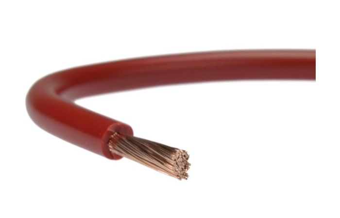 Przewód instalacyjny H05V-K (LGY) 0,5 300/500V czerwony /100m/ KRĄŻEK | 5907702813349 EK Elektrokabel