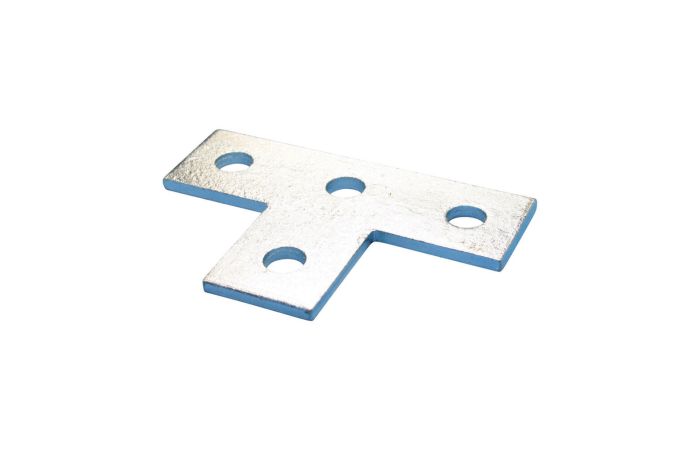 Płytka płaska z czterema otworami, w kształcie litery T, S316, 138mmx90mm, ZEA108S6 | 388701 Erico