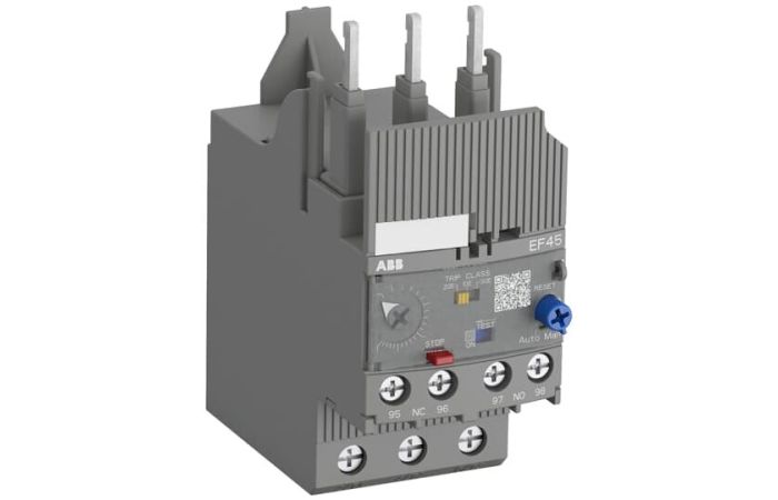 Przekaźnik przeciążeniowy elektroniczny EF45-30, kl.10, 20, 30, zakres nastawy 9,0-30,0A, 1NO, 1NC | 1SAX221001R1101 ABB