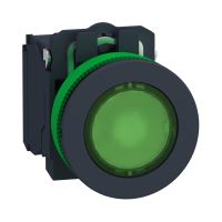PŁASKI ZIELONY NAK PRZYCISK LED 120 NONC | XB5FW33G5 Schneider Electric