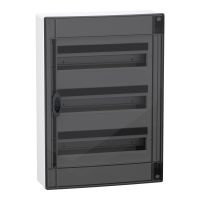 Rozdzielnica modułowa natynkowa 3x18 IP40, IK09 drzwi przezroczyste, PrismaSeT XS PSXS-3-18-NT-P | LVSXR318 Schneider Electric