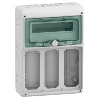 Rozdzielnica modułowa natynkowa 1x12+1 IP65 do gniazd 3 otwory 103x225mm gMRV-1-12+1-NT-T/11, Mureva | 13187 Schneider Electric
