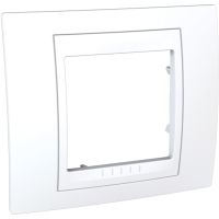Ramka pojedyncza biel polarna, Unica | MGU6.002.18 Schneider Electric