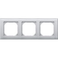 Ramka potrójna M-Plan, aluminium, Merten | MTN486360 Schneider Electric