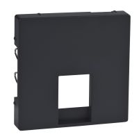 Płytka centralna pojedyncza gniazda telefonicznego RJ11/RJ12 antracyt, Merten | MTN463514 Schneider Electric