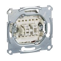 Mechanizm przycisku podwójnego schodowego 1-biegunowy p/t 10A AC 250 bez śrubowy, Merten | MTN3159-0000 Schneider Electric