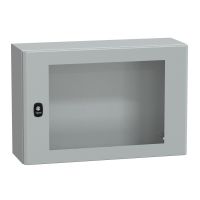 Obudowa Spacial S3D przezroczyste drzwi bez płyty montażowej 400x600x200 (WxSxG) IP66 IK08 RAL7035 | NSYS3D4620T Schneider Electric