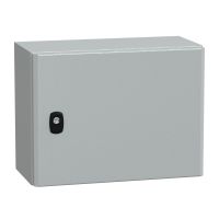 Obudowa Spacial S3D drzwi gładkie bez płyty montażowej 300x400x200 (WxSxG) IP66 IK10 RAL7035 | NSYS3D3420 Schneider Electric