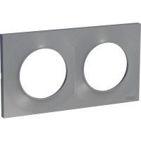 Ramka podwójna, (DIY), biały, Odace | S52P704 Schneider Electric