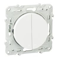 Łącznik schodowy podwójny, biały, Odace | S52D213 Schneider Electric