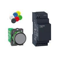 Przycisk bezprzewodowy bezbateryjny Fi-22mm 24VDC plastik | XB5RFB01 Schneider Electric
