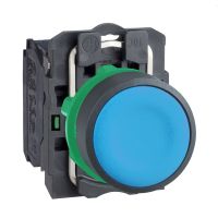 Przycisk płaski niebieski plastikowy Harmony XB5 | XB5AA61 Schneider Electric