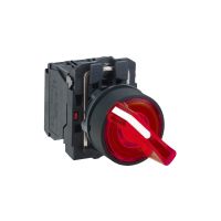 Przełącznik wyboru podświetlany Harmony XB5 2 położeniowy 220V AC | XB5AK124M2N Schneider Electric