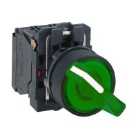 Przełącznik wyboru podświetlany Harmony XB5 2 położeniowy 220V AC | XB5AK123M1N Schneider Electric