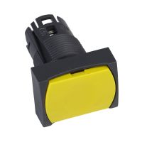 Przycisk płaski żółty samopowrotny bez podświetlenia plastikowy prostokątny Harmony XB6 | ZB6DA5 Schneider Electric
