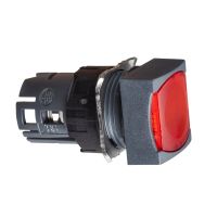 Przycisk płaski czerwony samopowrotny LED plastikowy kwadratowy Harmony XB6 | ZB6CW4 Schneider Electric