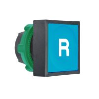 Przycisk płaski Harmony XB5 kwadratowy niebieski samopowrotny plastikowy R | ZB5CA6939 Schneider Electric