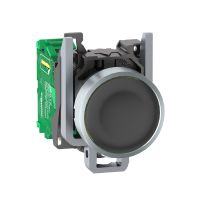 Napęd przycisku z sprężyną zwrotną Fi-22mm czarny okrągły metalowy Harmony XB4 | ZB4RTA2 Schneider Electric