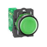 Nadajnik Fi-22mm zielony bez oznaczenia okrągły plastikowy Harmony XB5 | ZB5RTA3 Schneider Electric