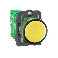 Nadajnik Fi-22mm żółty bez oznaczenia okrągły plastikowy Harmony XB5 | ZB5RTA5 Schneider Electric