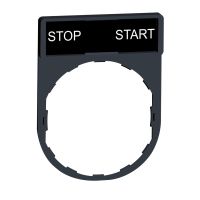 Ramka 30x40mm do mocowania etykiet o wymiarach 8x27mm "stop-start" Harmony XB4 | ZBY2366 Schneider Electric