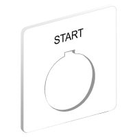 Legenda do przycisku Fi-30mm START, Harmony 9001K | 9001KN101WP Schneider Electric