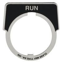 Legenda do przycisku Fi-30mm "Run" | 9001KN224 Schneider Electric