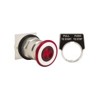 Przycisk grzybkowy Fi-40mm czerwony 3 pozycyjny metalowy samoczynny powrót 1NC | 9001KR8R Schneider Electric