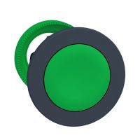 Antybakteryjna główka przycisku, płaska, plastik, zielony, fi30, samoczynny powrót, Harmony XB5 | ZB5FA3 Schneider Electric