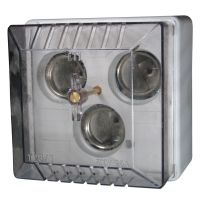 Gniazdo bezpiecznikowe na szynę 3P E27 DII 25A 500V T 25/3N delta | 002362003 Eti