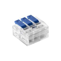 Złączka instalacyjna zaciskowa 3-przewodowa, na dowolny przewód 0,2-4mm2, IEC 450V/32A  (zestaw 100s | OR-SZ-8017/3/100 Orno