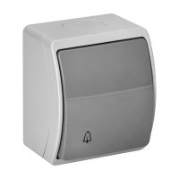 Przycisk dzwonek n/t AQUATIC IP44 szary-grafit | OR-OE-7104/GR Orno