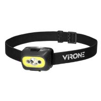 Latarka czołowa COB LED z czujnikiem ruchu, akumulatorowa, 350lm USB-C czarna | LT-13/B Orno