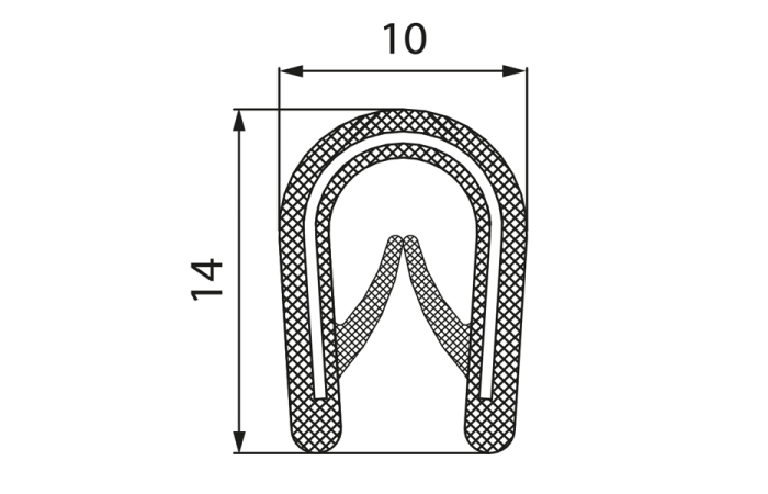 Osłona krawędziowa Edge profile 1,0-4,0mm coil RAL9005 czarny (100m) MCA001AB12 | MCA001AB12 Morek