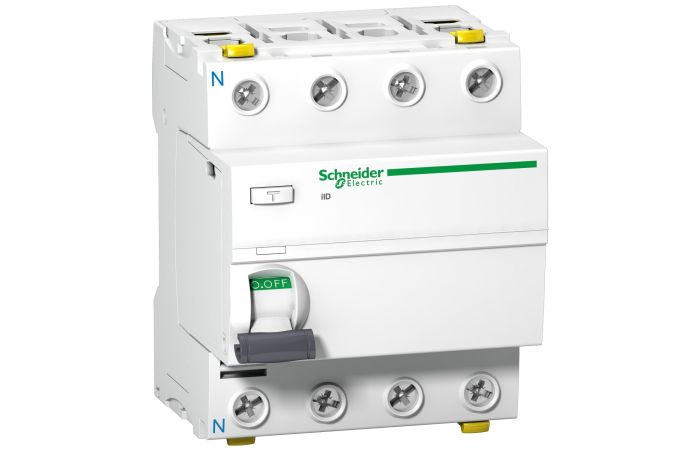Wyłącznik różnicowoprądowy 4P 25A 300mA typ AC, iID-25-4-300-AC, Acti 9 | A9Z14425 Schneider Electric