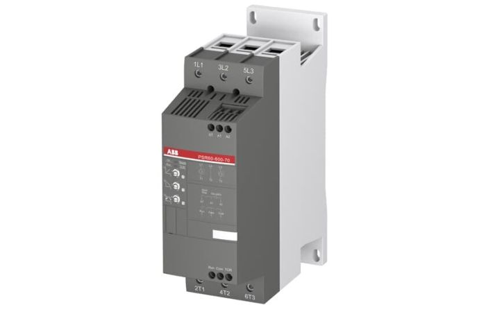 Softstart PSR60-600-70, napięcie zasilania 208-600V AC, 60A, 30kW, sterowanie 100-240V AC | 1SFA896112R7000 ABB
