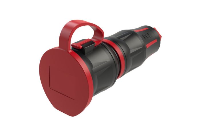 Gniazdo przenośne gumowe 16A 2P+Z 230V IP54 z zatyczką Top, Taurus2 | 24711-SR PCE